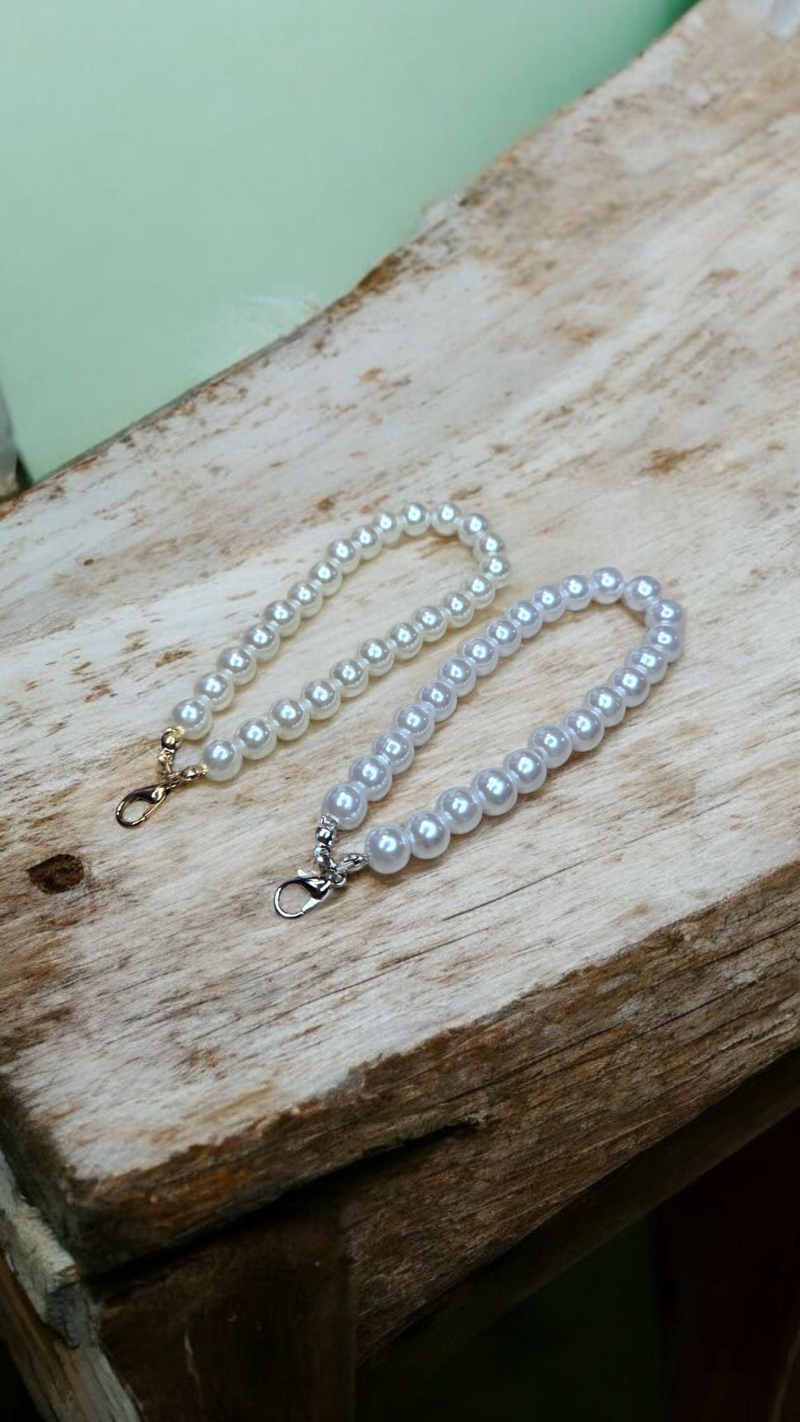 Classy Demure Faux Pearl Bead Keychains