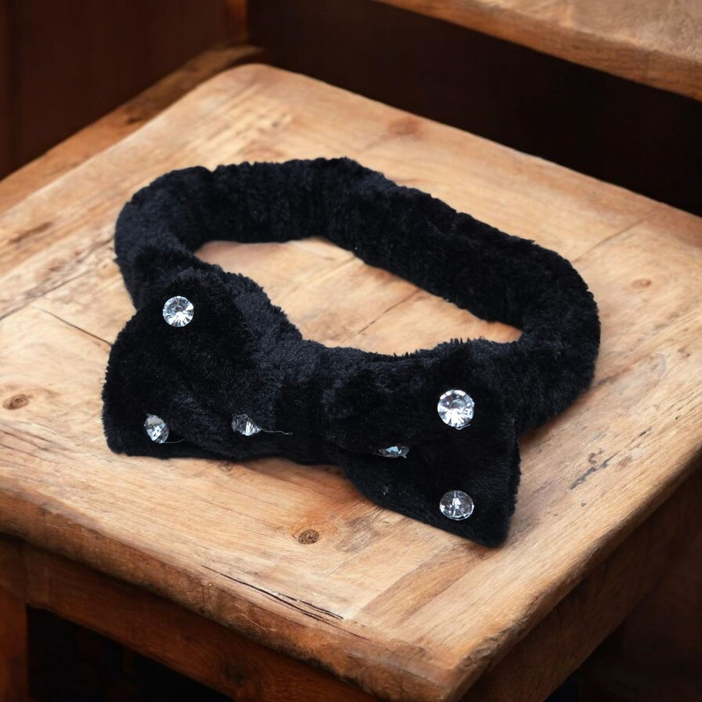 Bling It On Spa Top Bow Headbands with Elastic Band