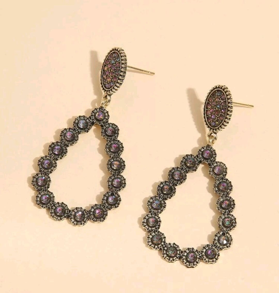 Shining Bright In The Night Drop Earrings - The Bling Barn