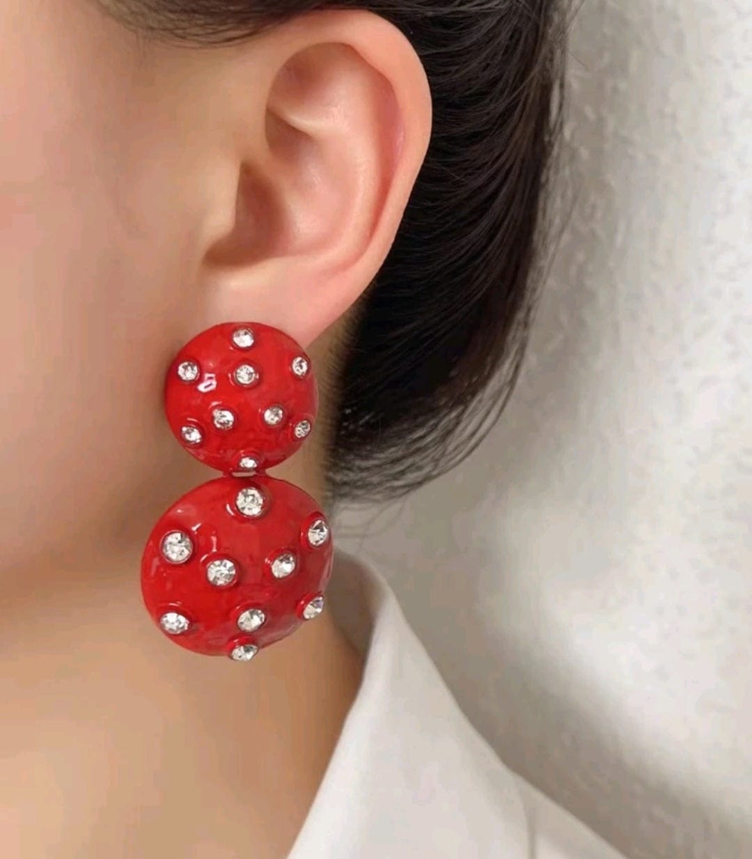 There's No Place Like Home Red Earrings - The Bling Barn