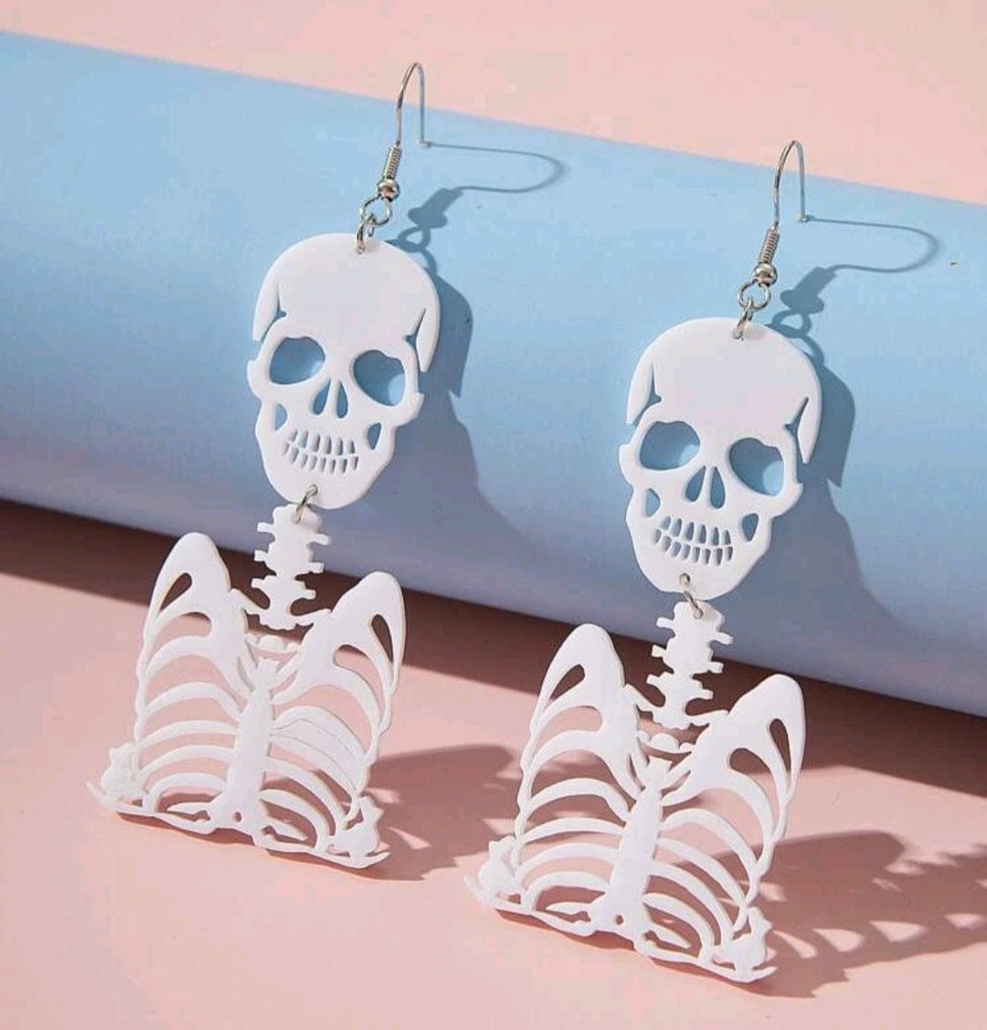 Half Human Half Bones Earrings - The Bling Barn western fashion jewelry