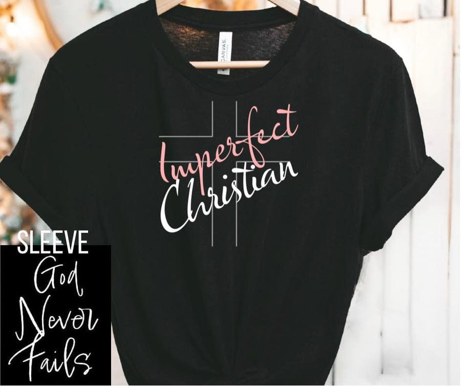 Imperfect Christian Graphic Tee - The Bling Barn