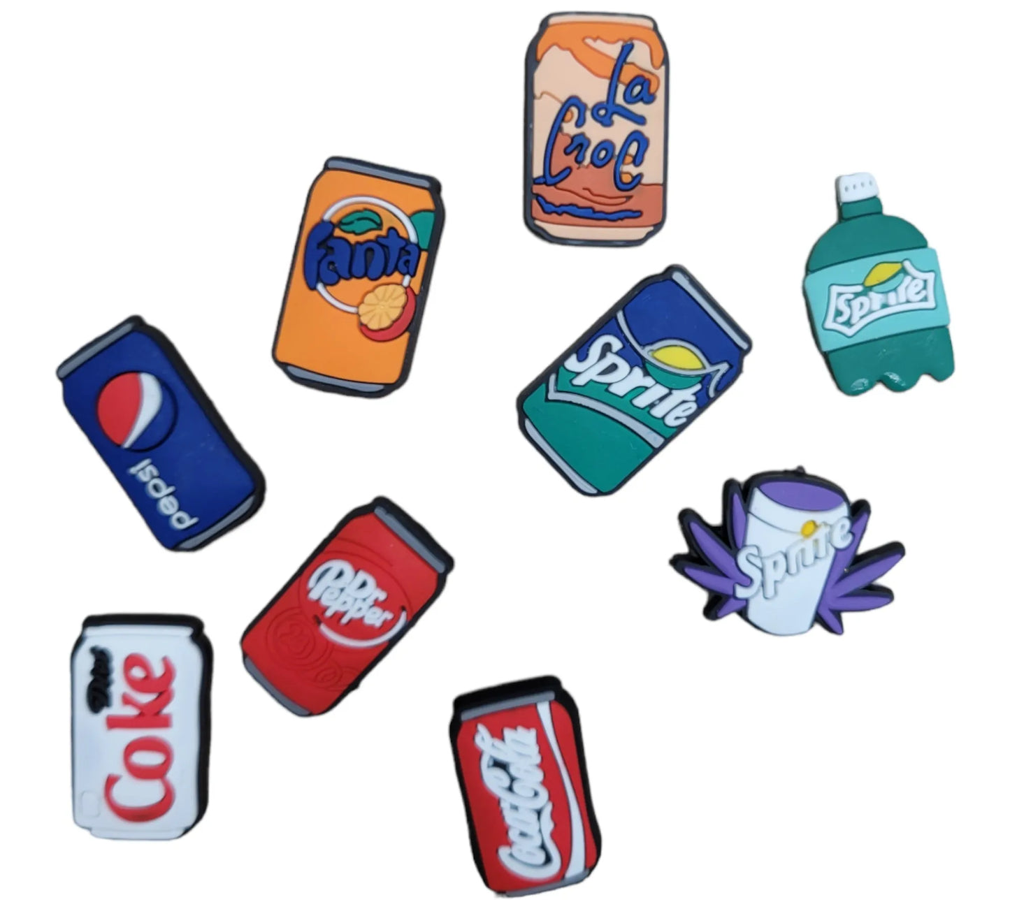 Carbonated Drinks Shoe Charms