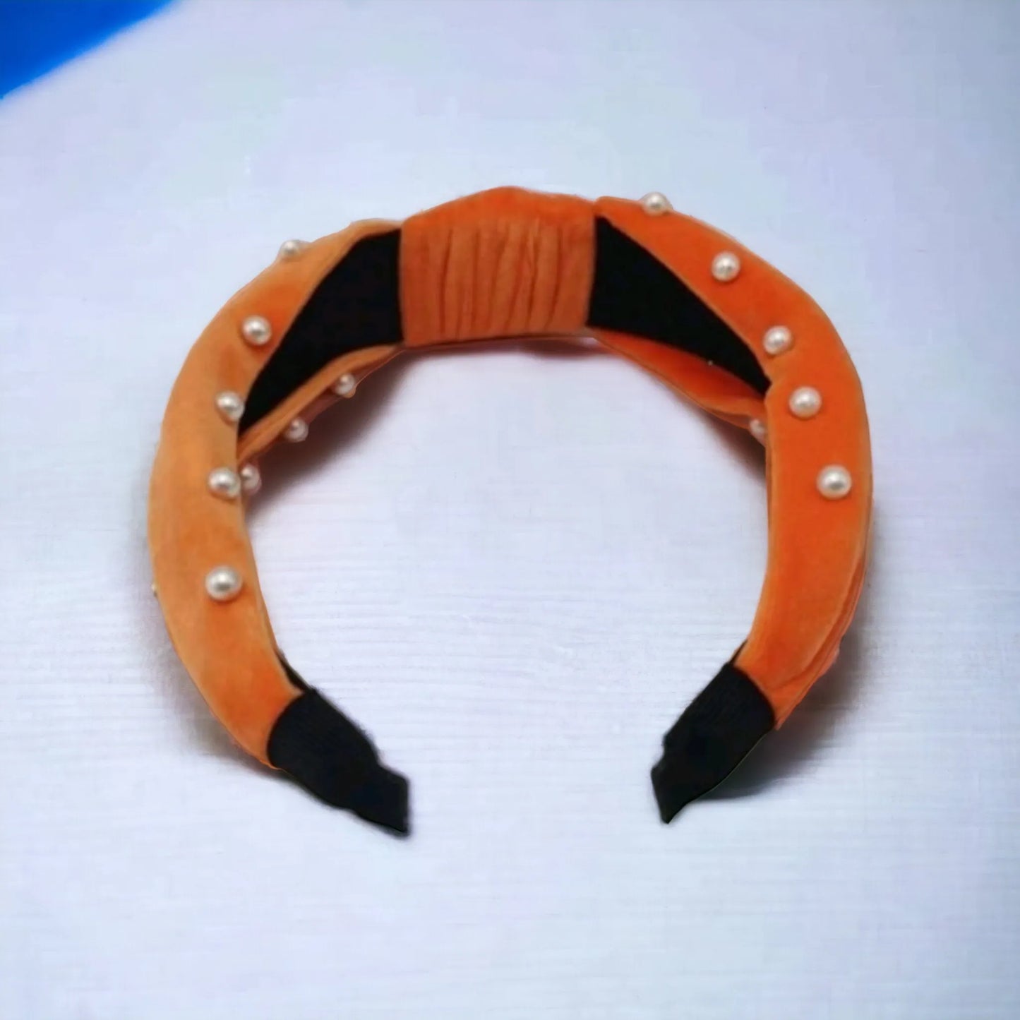 Tennessee Orange Faux Pearl Hair Headband