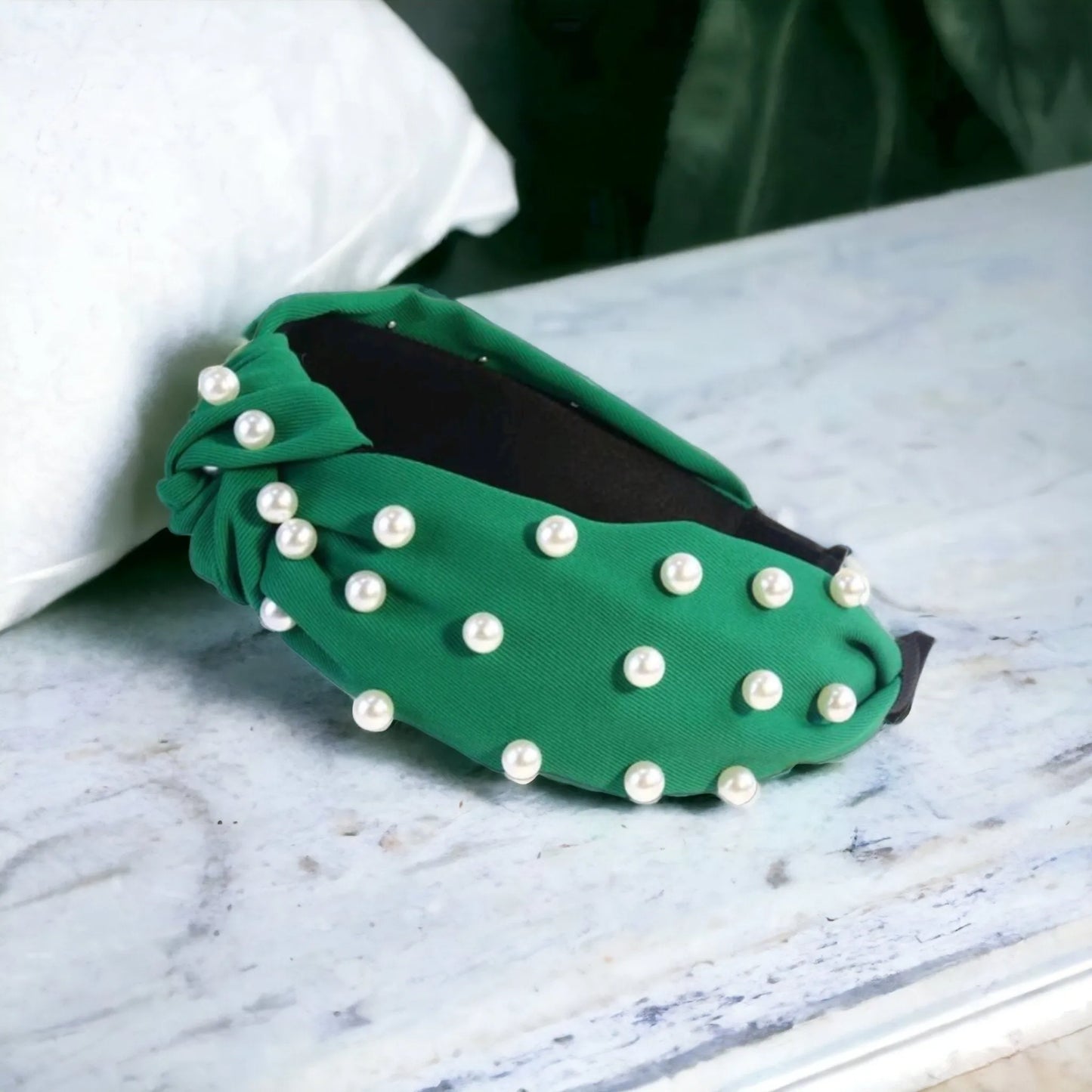 Luck Of The Irish Pearl Embellished Headbands - The Bling Barn western fashion jewelry