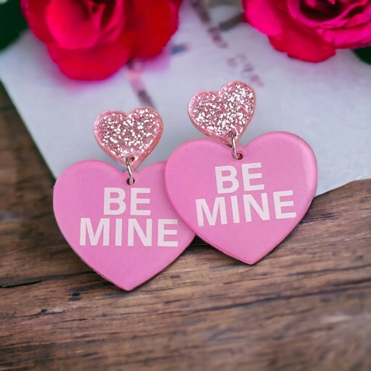 Candy Heart Love Valentine Earrings