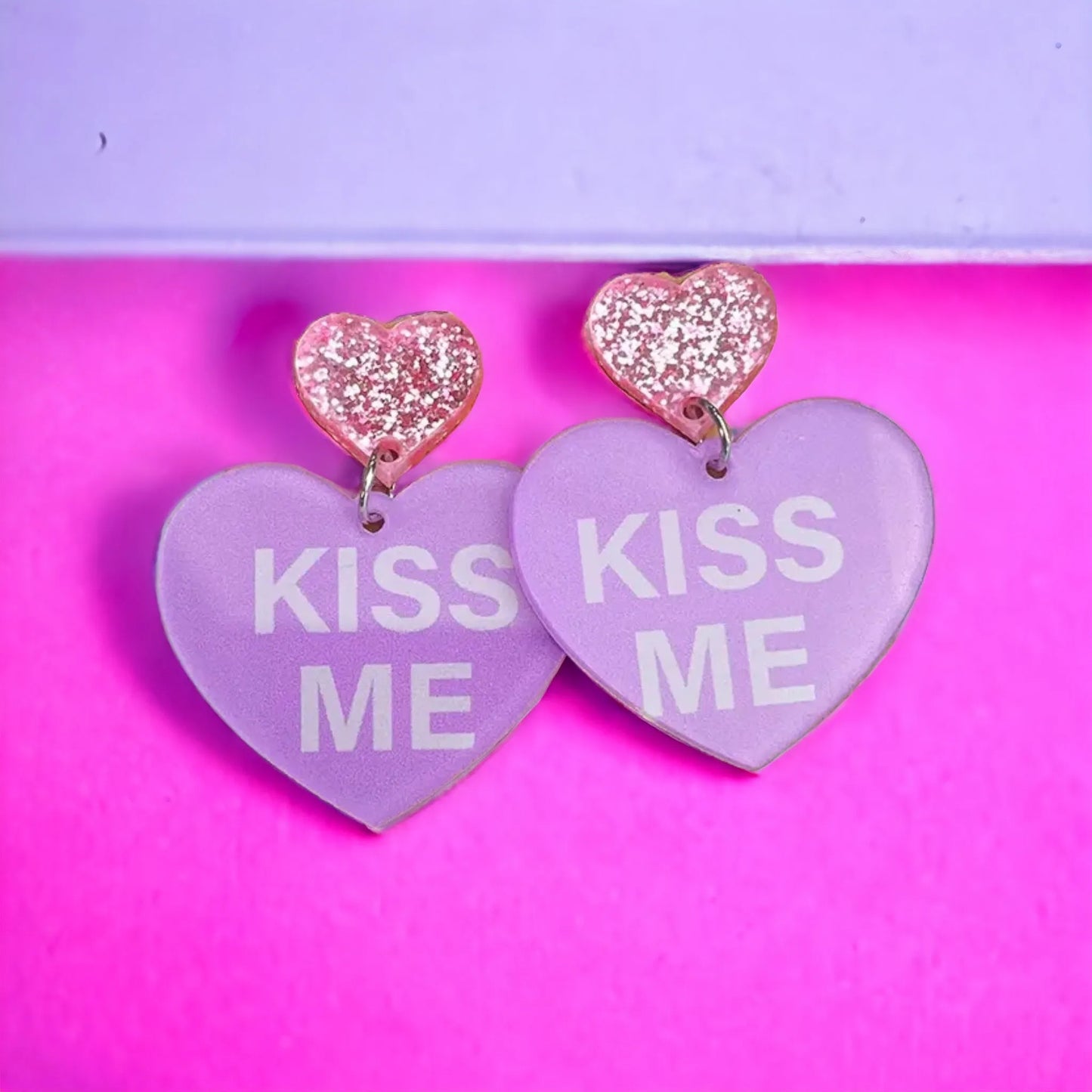 Candy Heart Love Valentine Earrings