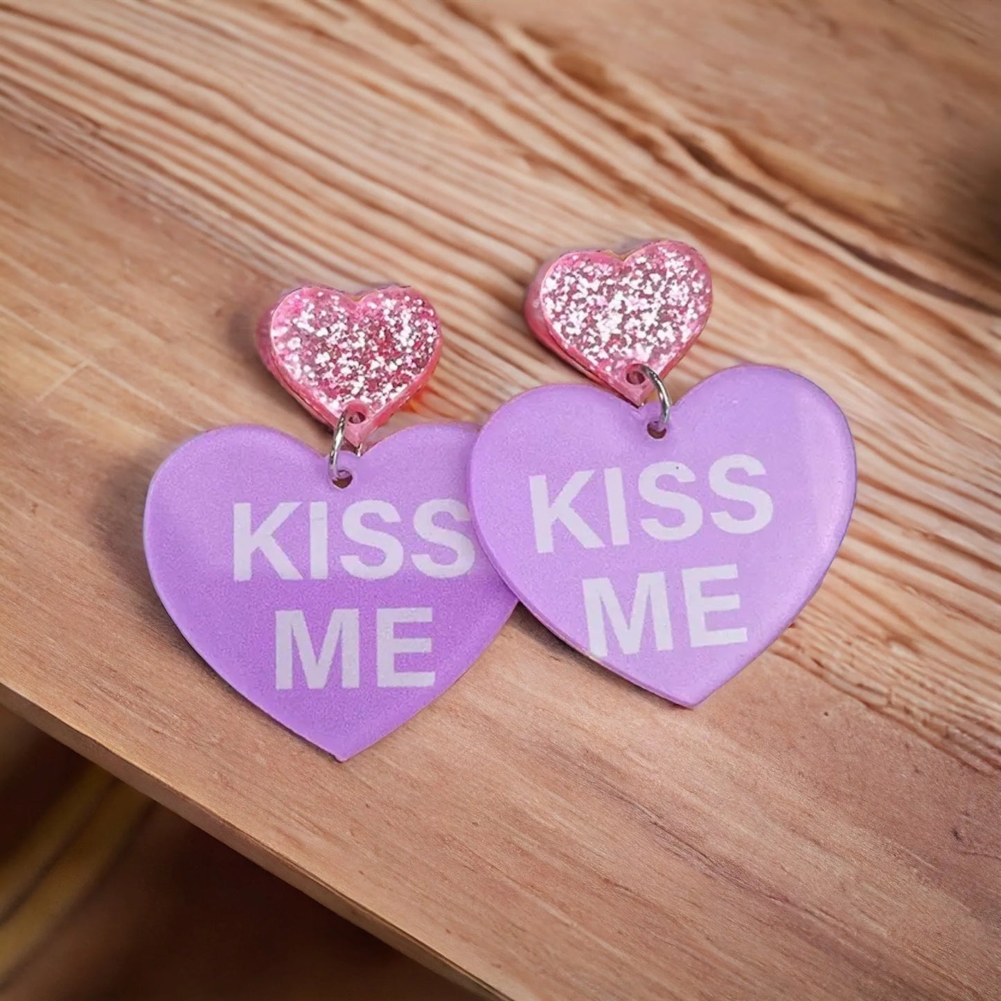 Candy Heart Love Valentine Earrings
