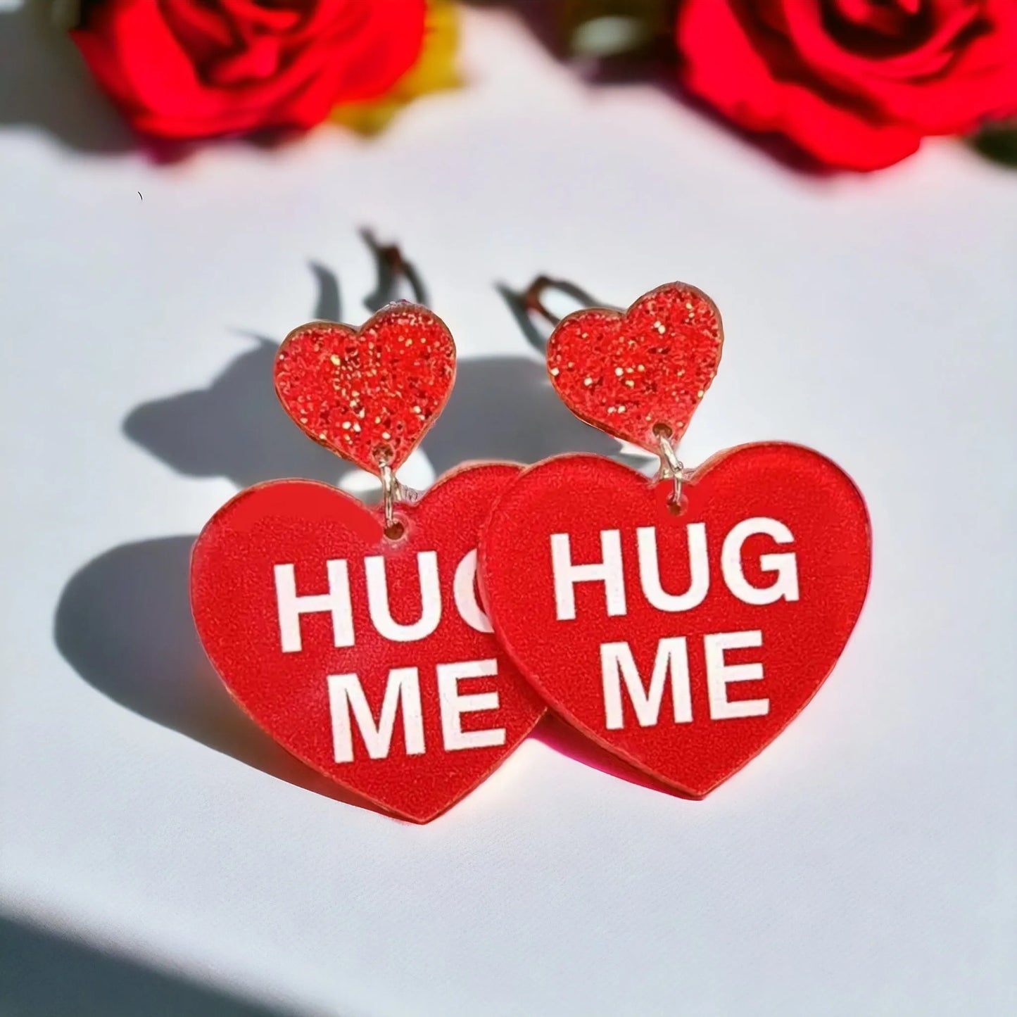Candy Heart Love Valentine Earrings