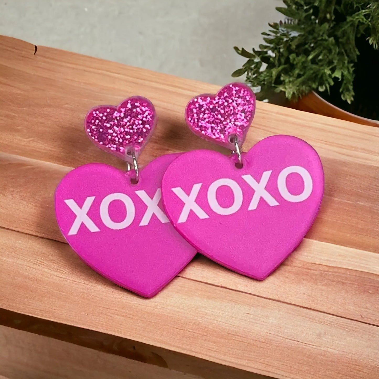 Candy Heart Love Valentine Earrings