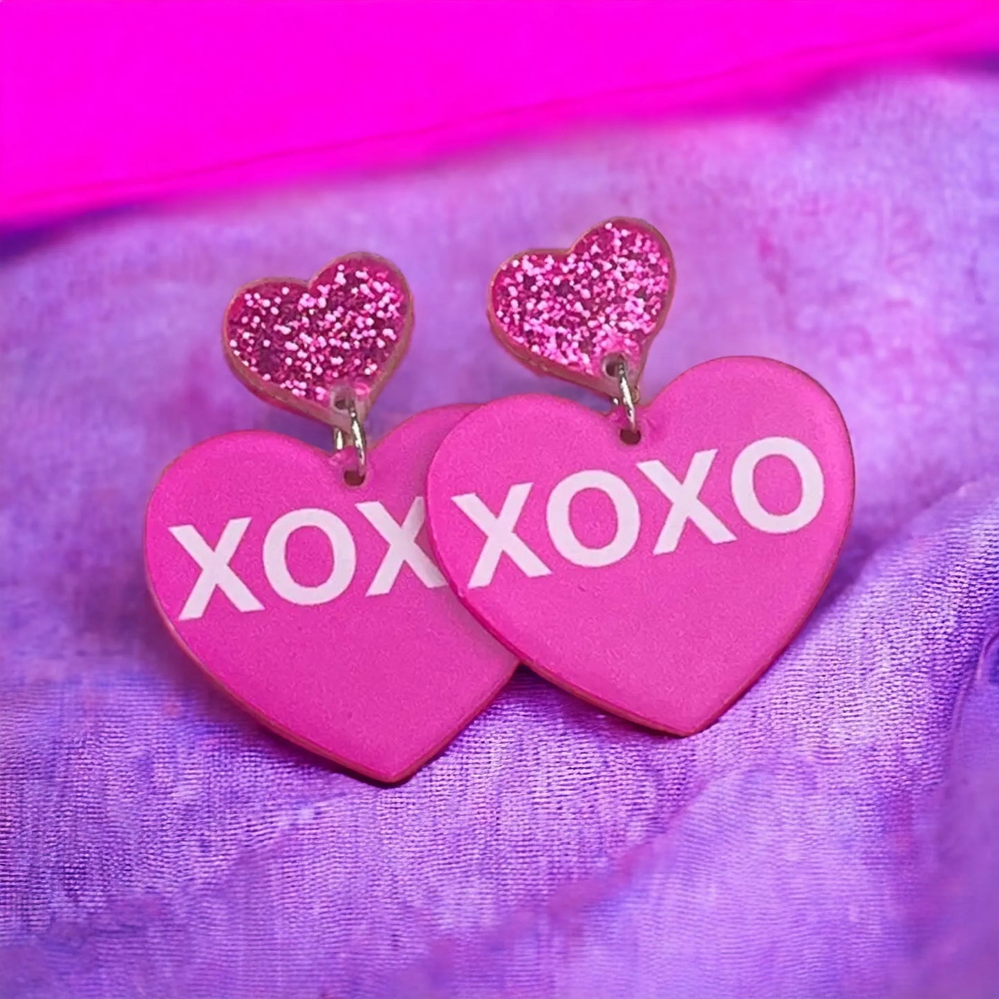 Candy Heart Love Valentine Earrings