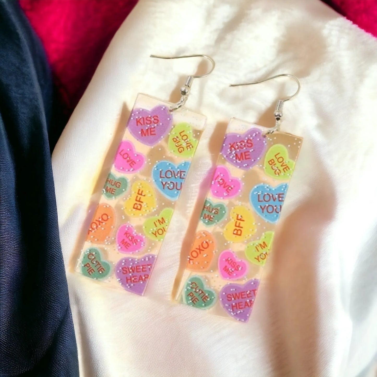 Bars Of Conversations Valentine's Day Earrings