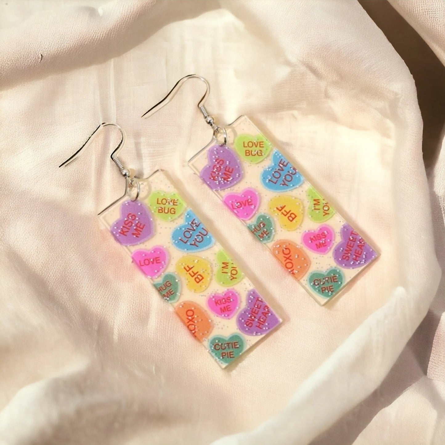 Bars Of Conversations Valentine's Day Earrings