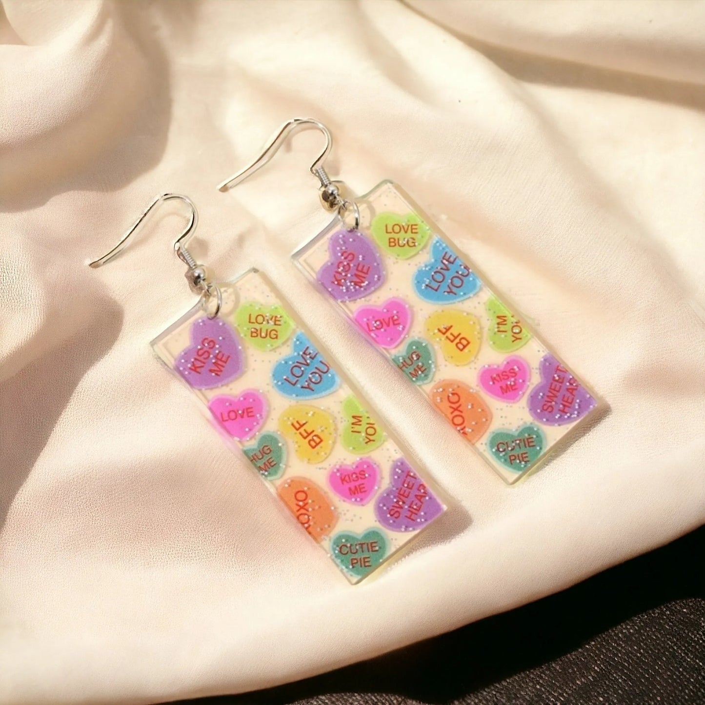 Bars Of Conversations Valentine's Day Earrings