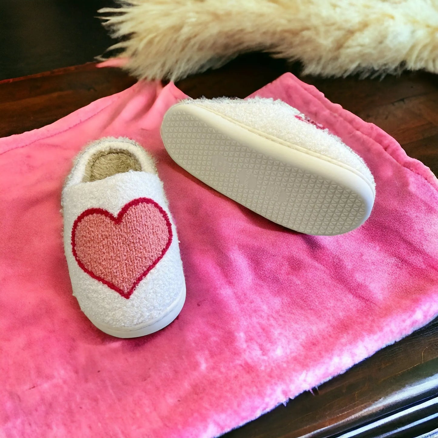 Heartbreaker Plush Slip On House Slippers