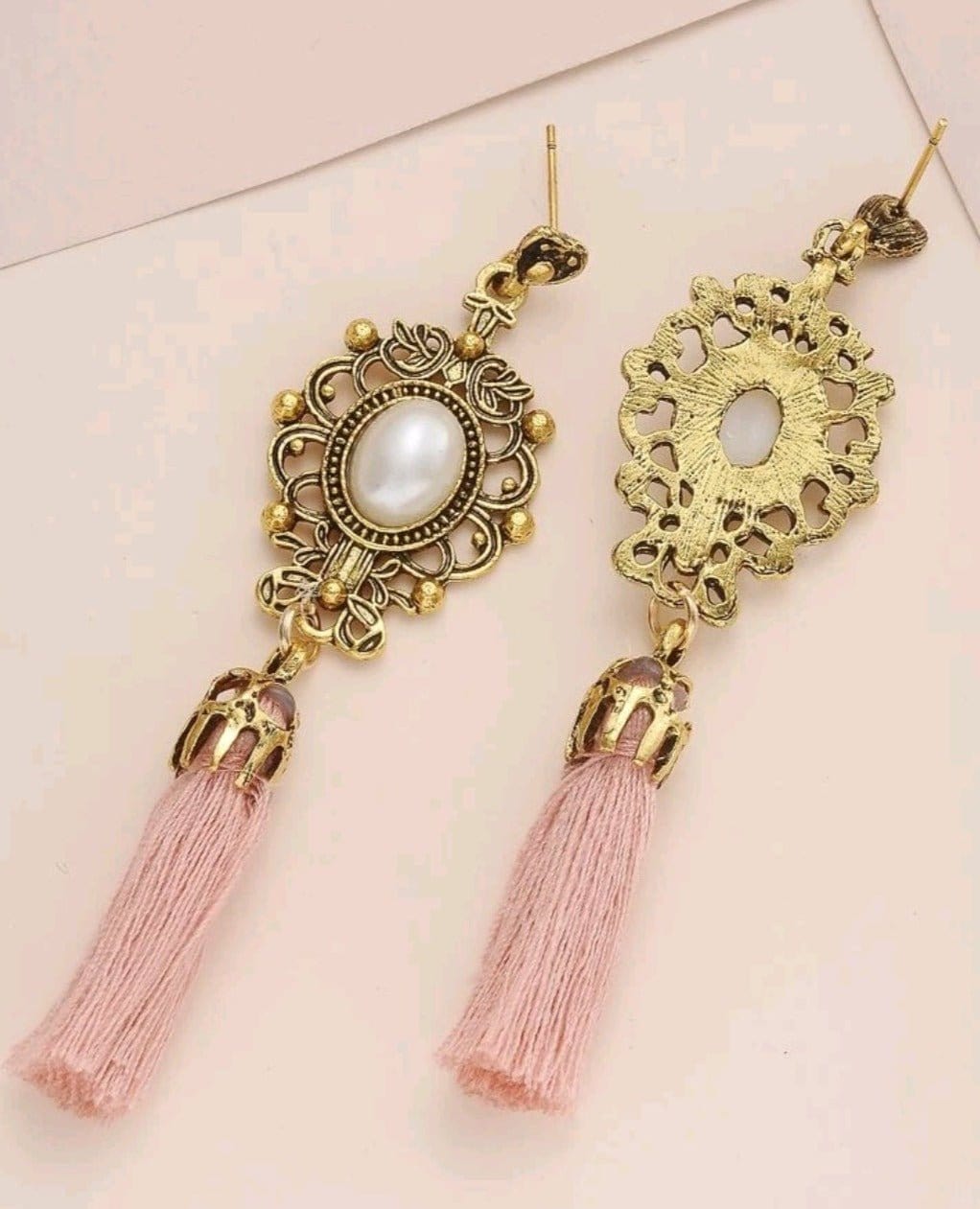 Champange Brunch Tassel Earrings - The Bling Barn