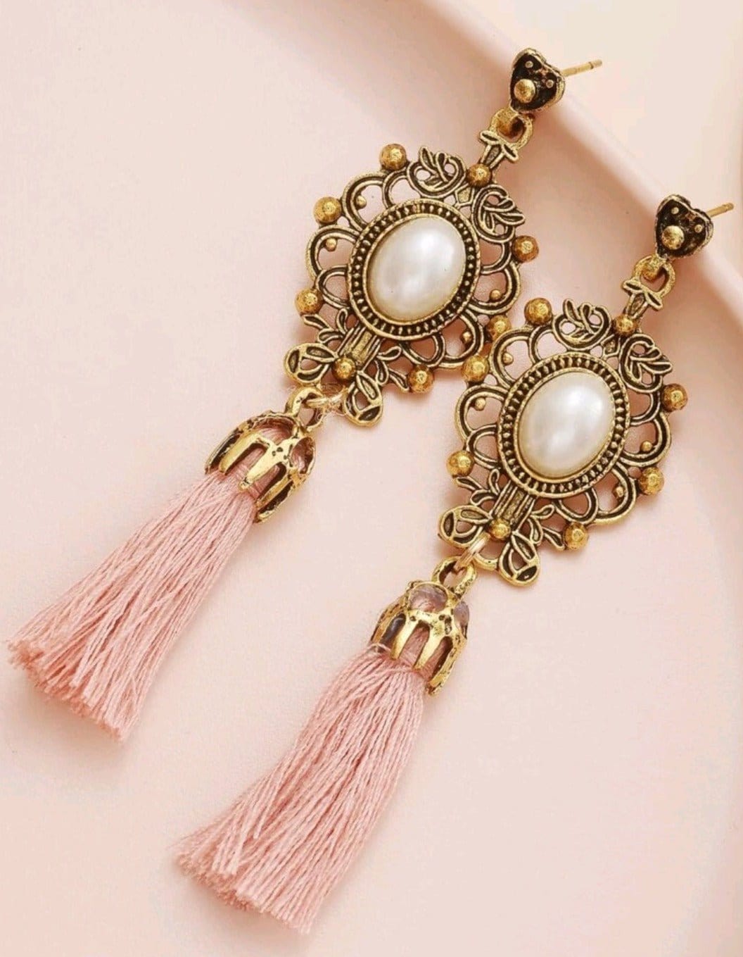 Champange Brunch Tassel Earrings - The Bling Barn