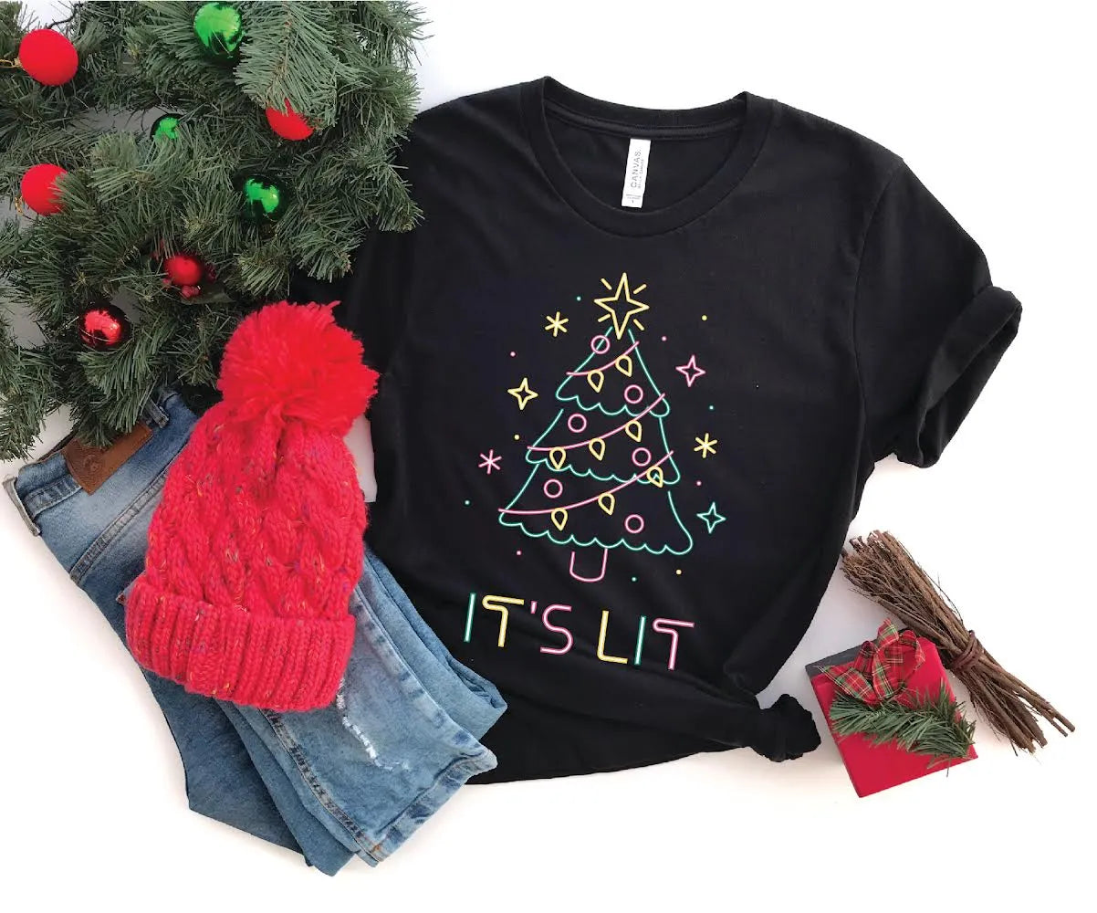 It's Lit Tee- Ready To Ship - The Bling Barn western fashion jewelry