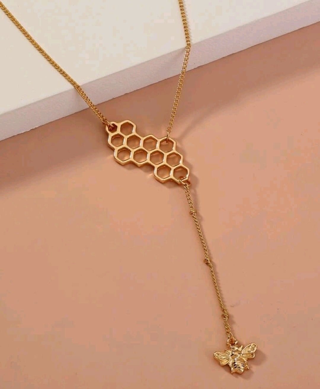 Let's Stick To The Honeycomb Necklace - The Bling Barn
