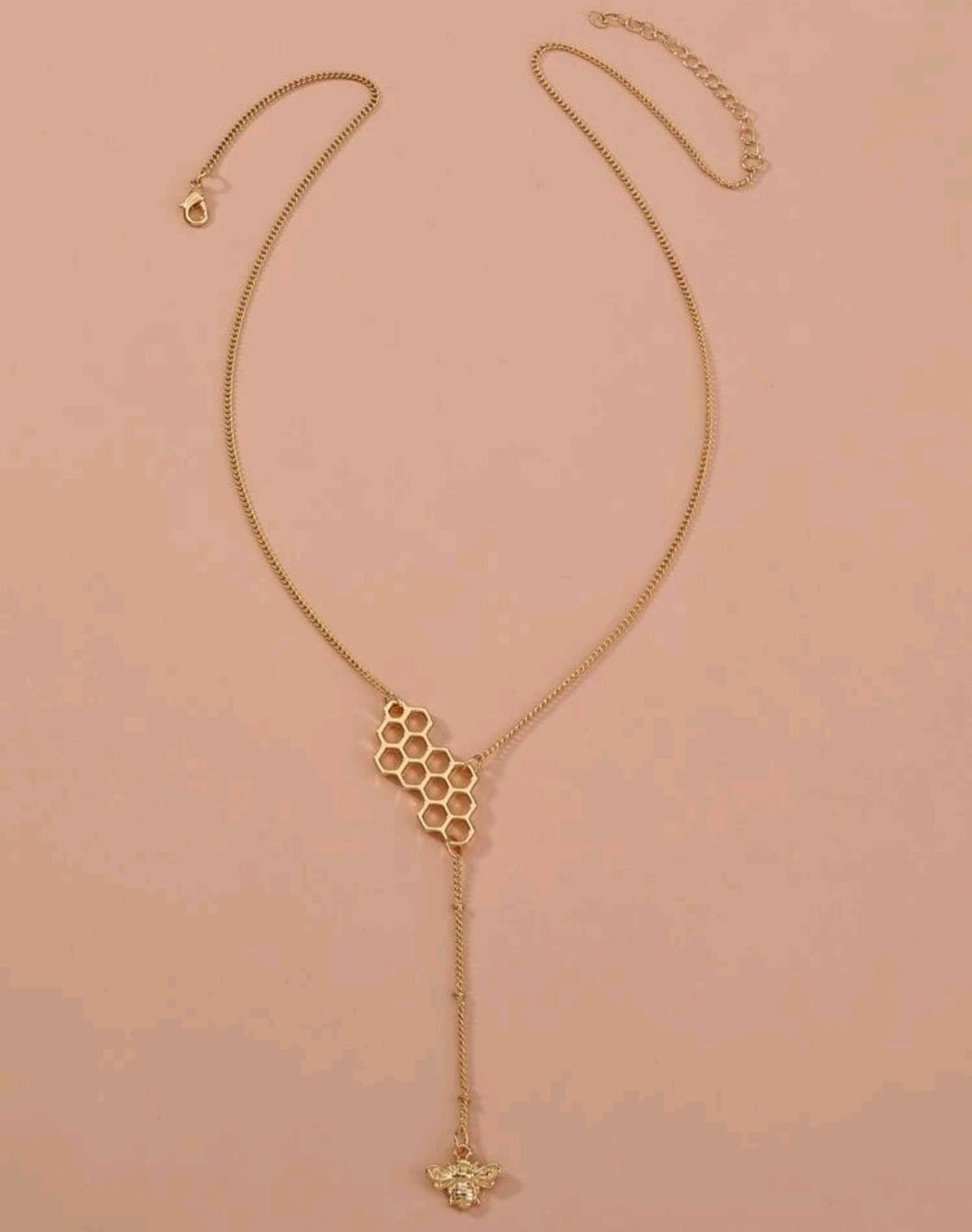 Let's Stick To The Honeycomb Necklace - The Bling Barn
