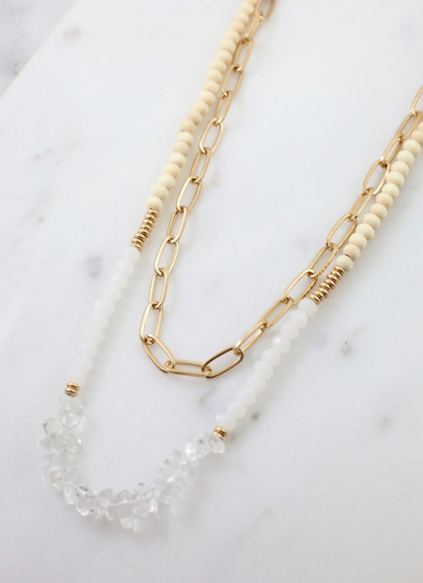 Anders Layered Necklace NATURAL