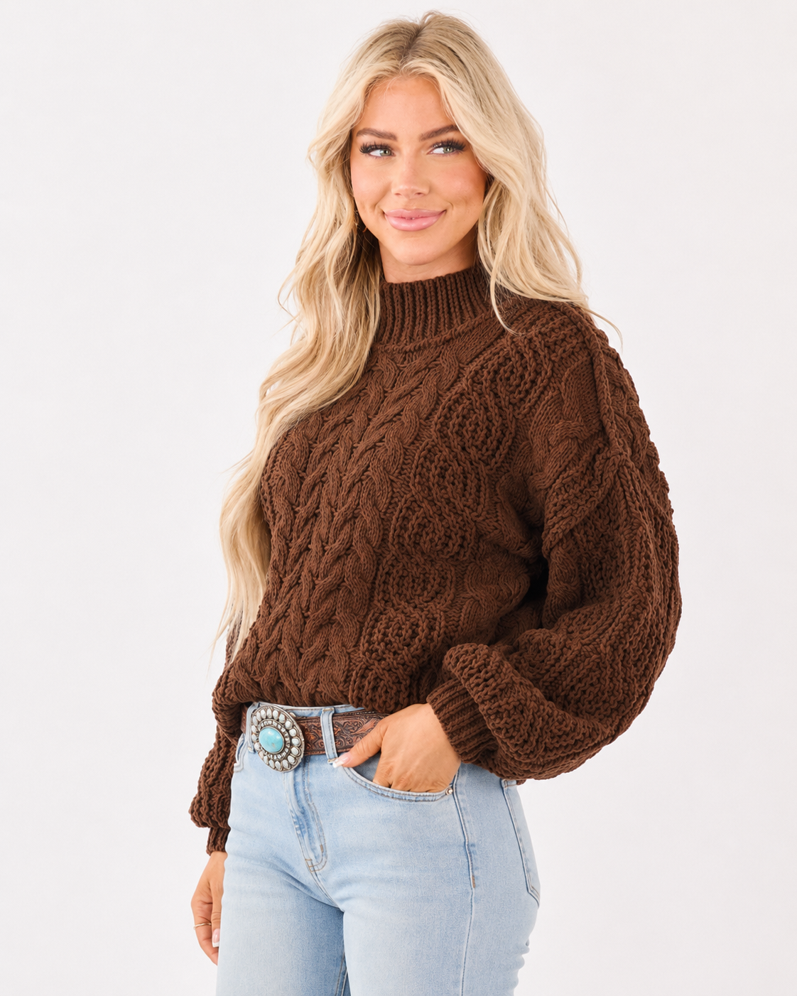The Aspen Ridge Cable Knit Sweater