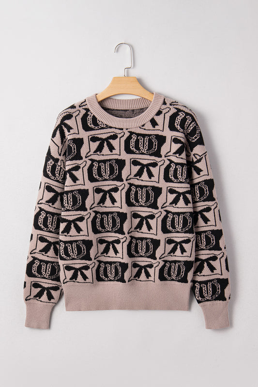 Hitched & Lucky Horseshoe Sweater