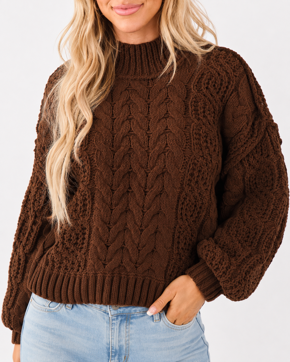 The Aspen Ridge Cable Knit Sweater