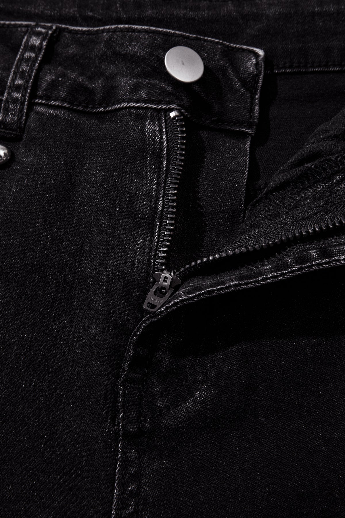 Midnight Row Studded Straight-Leg Jeans