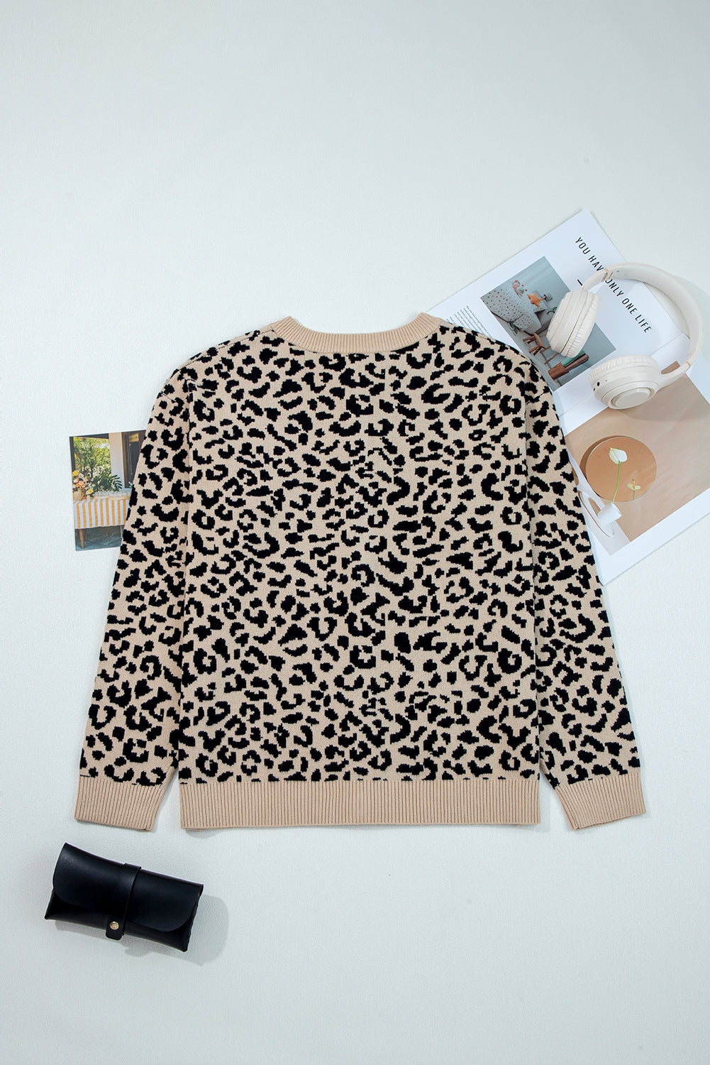 Wild Cozy Leopard Cardigan | Chunky Knit Button-Front Sweater