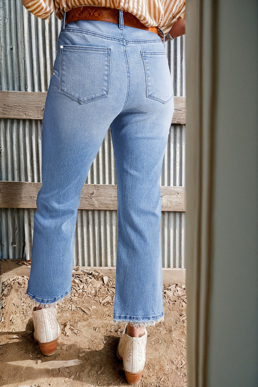 Driftwood Daze Flare High Waist Jeans