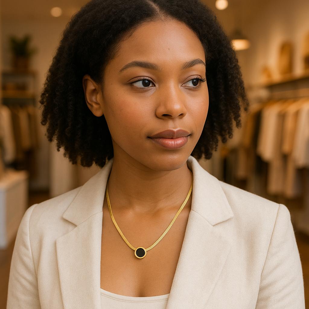 Thick Chain Roman Numeral Necklace