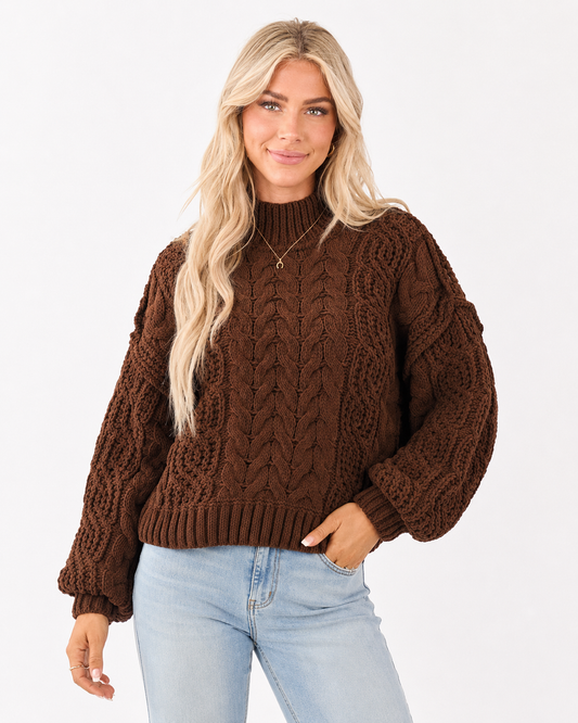 The Aspen Ridge Cable Knit Sweater