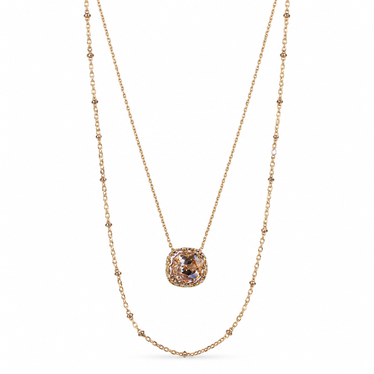An Evening At The Gala Fashion Gold Layered Necklace