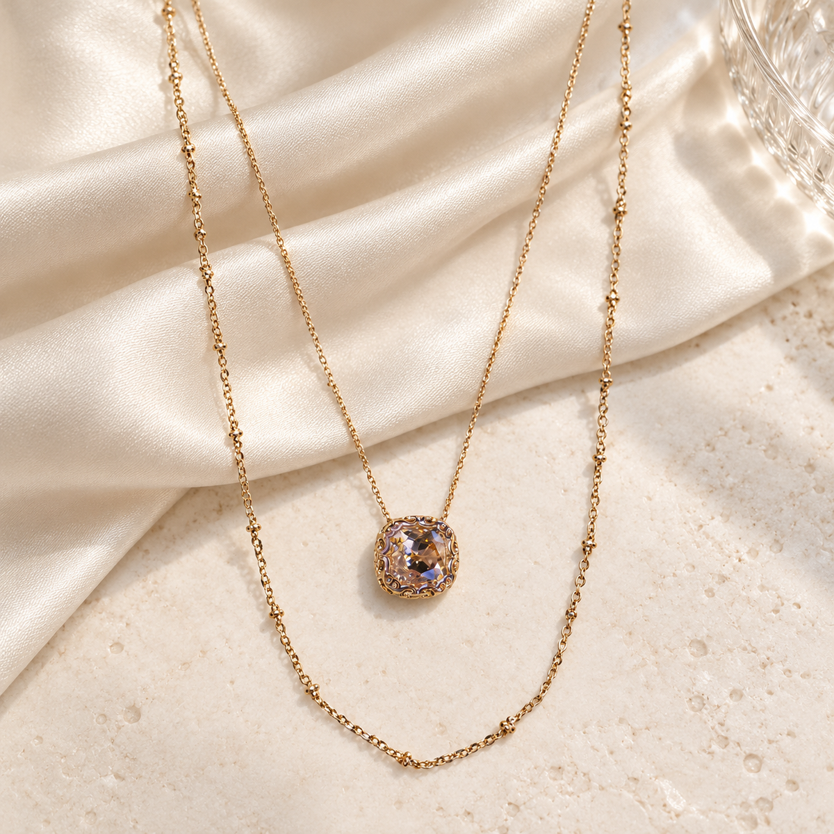 An Evening At The Gala Fashion Gold Layered Necklace