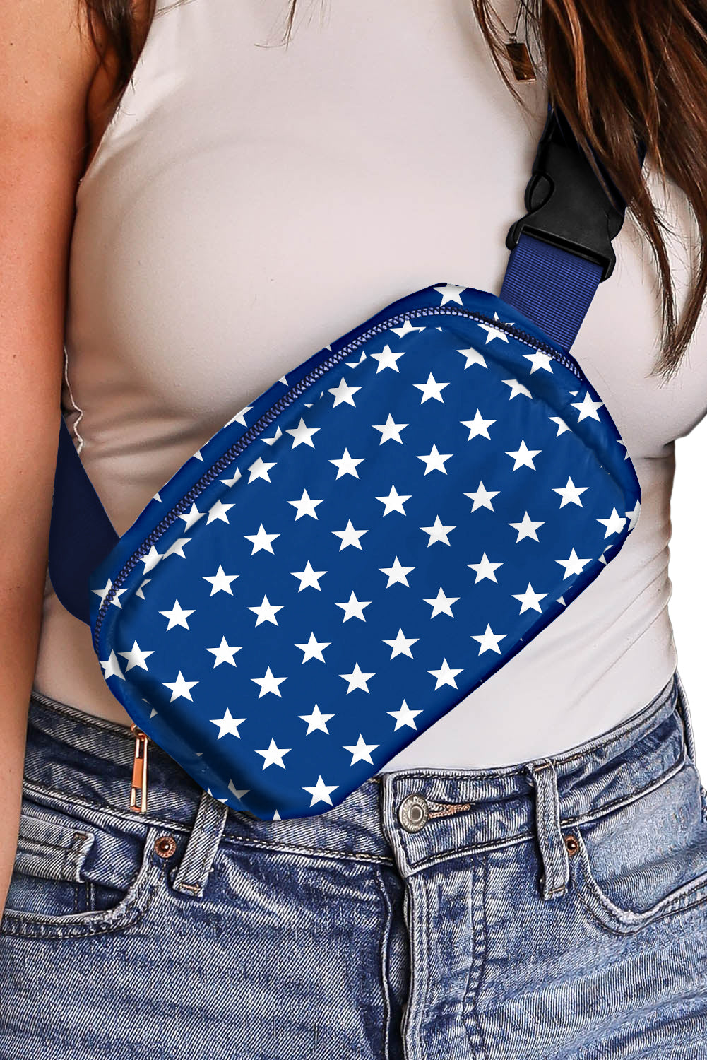 Independent Day Flag Star Printed Crossbody Bag