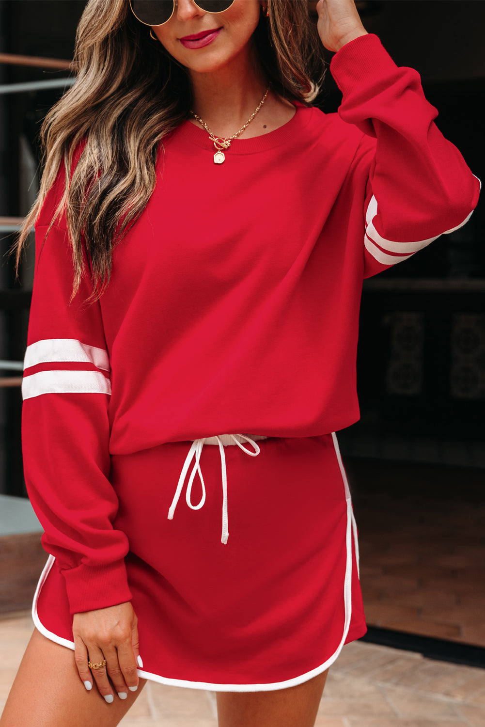 Prep Squad Pullover & Skirt Set
