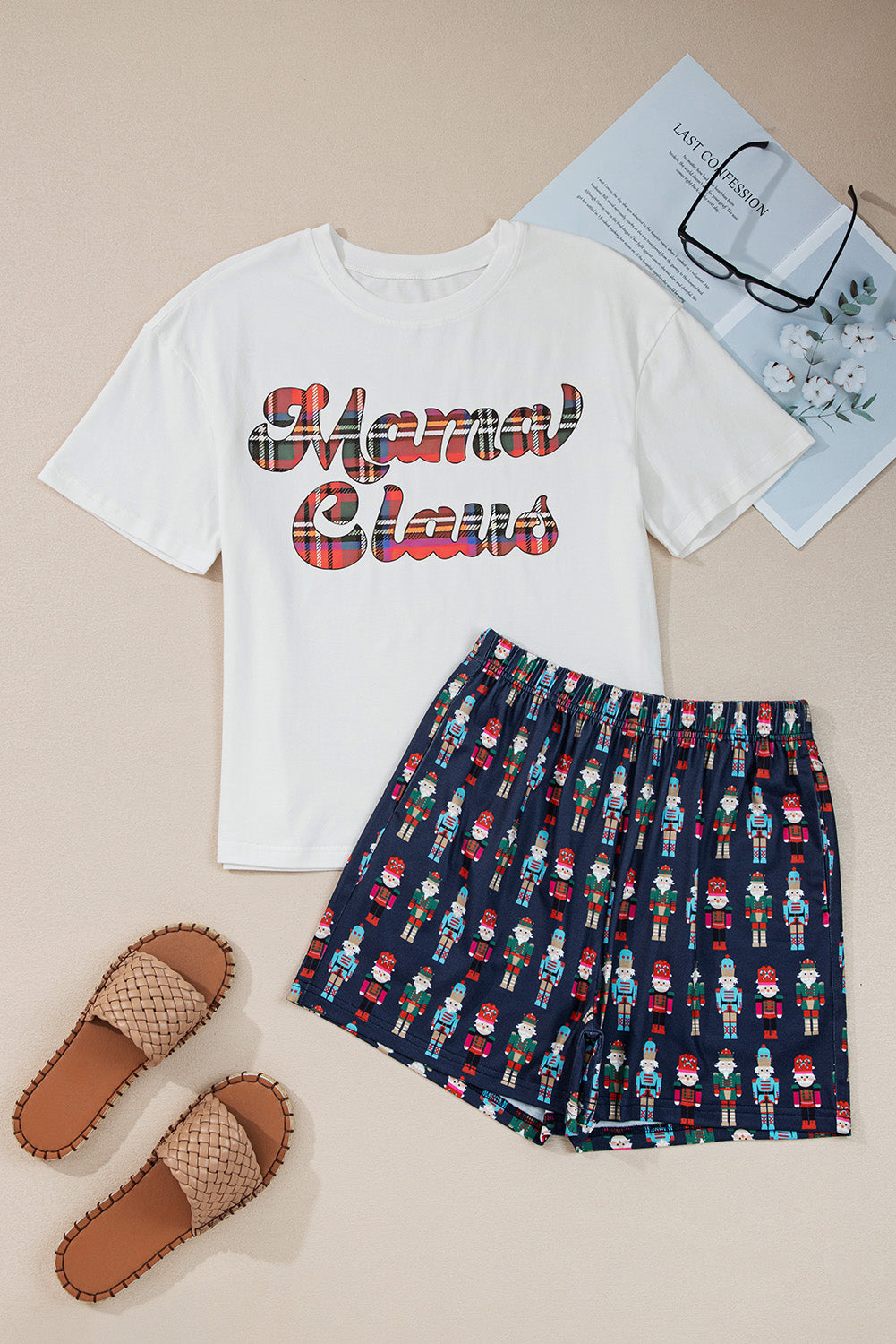 Nutcracker Plaid Holiday Lounge Set