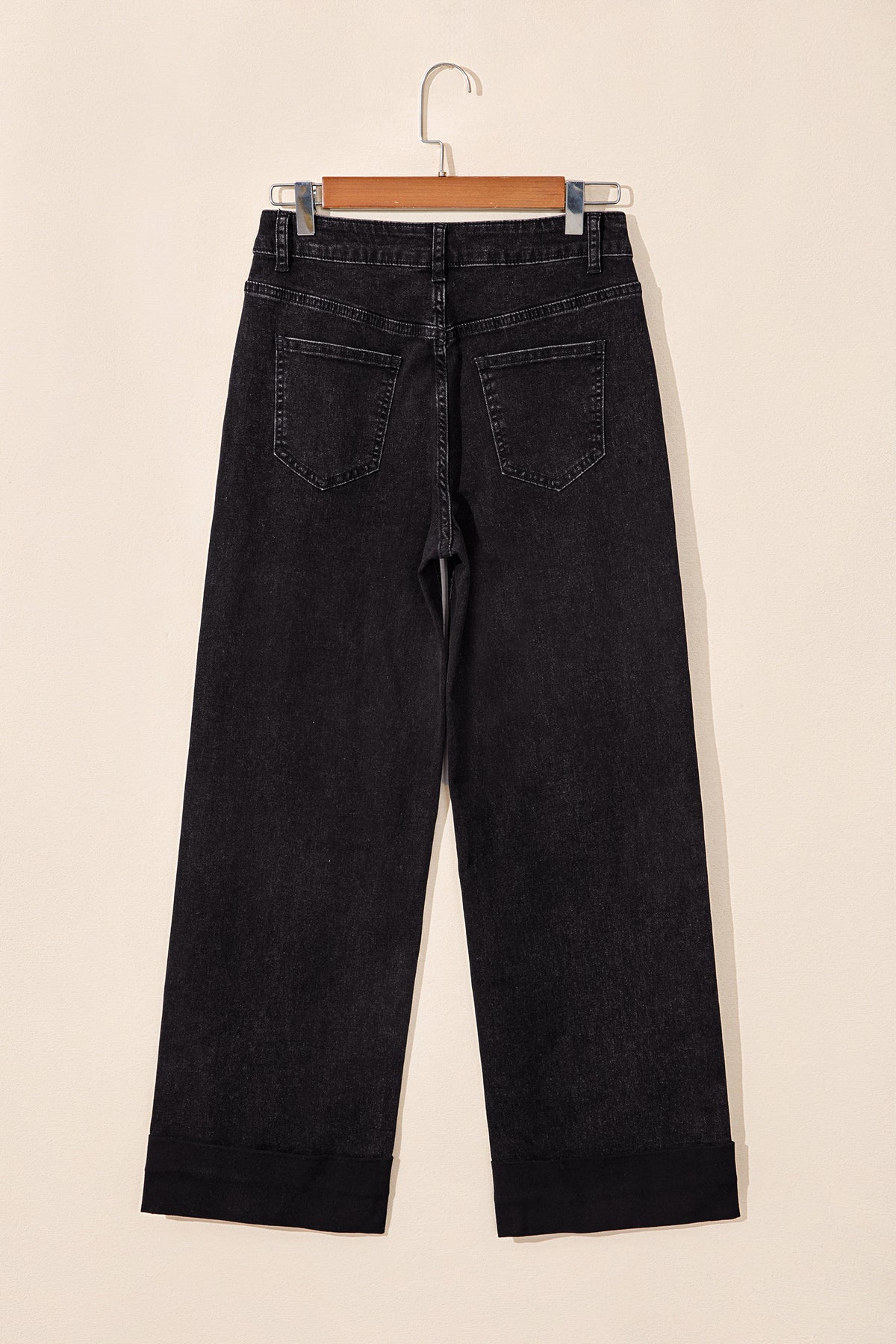 Midnight Row Studded Straight-Leg Jeans
