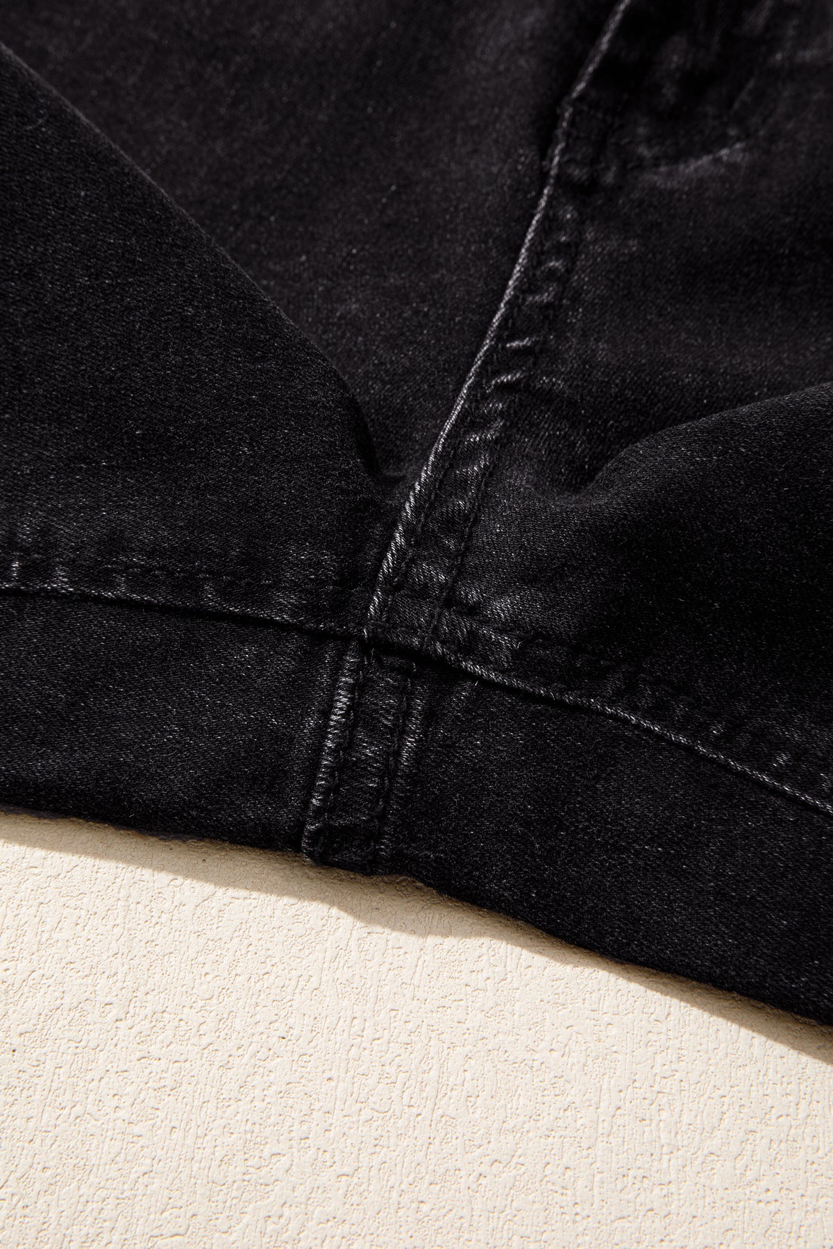 Midnight Row Studded Straight-Leg Jeans