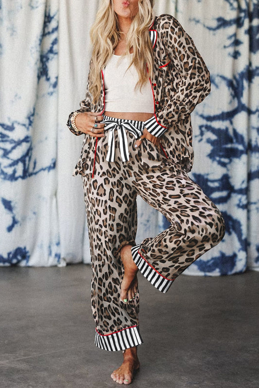 Wild Side Leopard Pajama Set – Cozy, Bold & Sassy