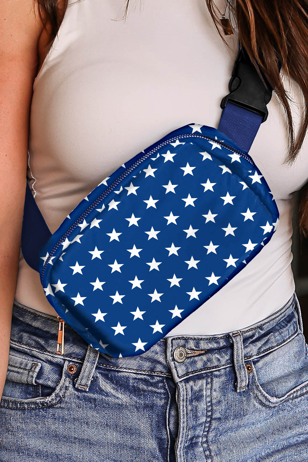 Independent Day Flag Star Printed Crossbody Bag