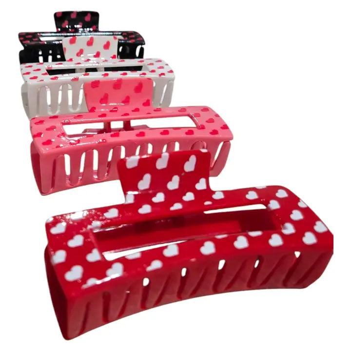 Lovers Lane Valentine's Day Hair Claw Clips