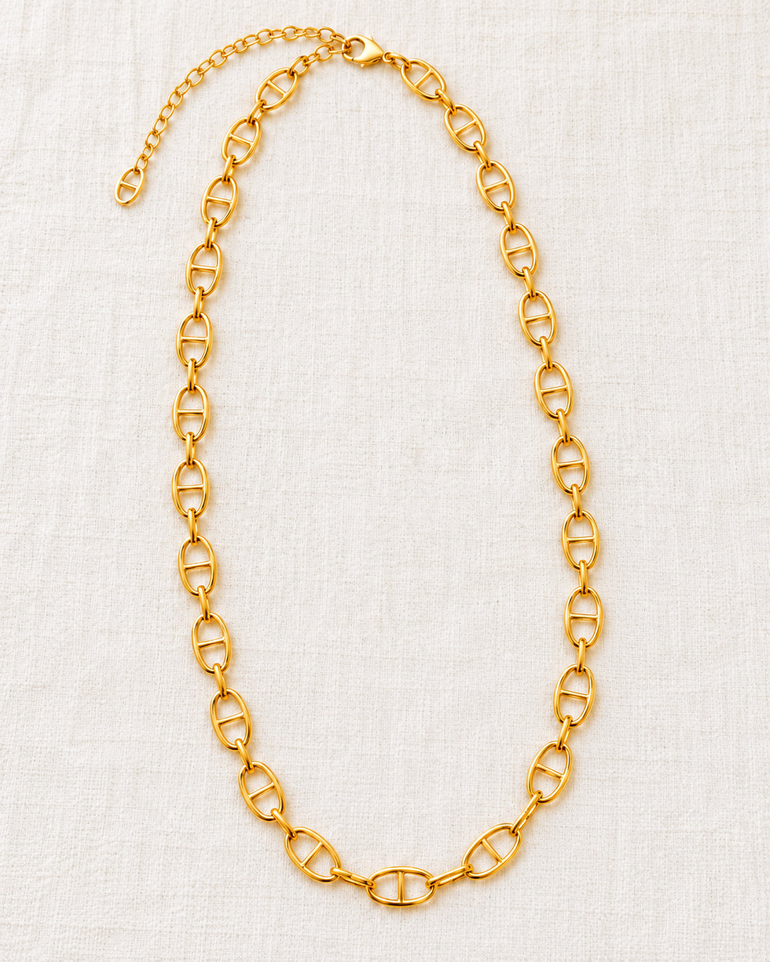 Golden Bit Long Equestrian Chain Necklace
