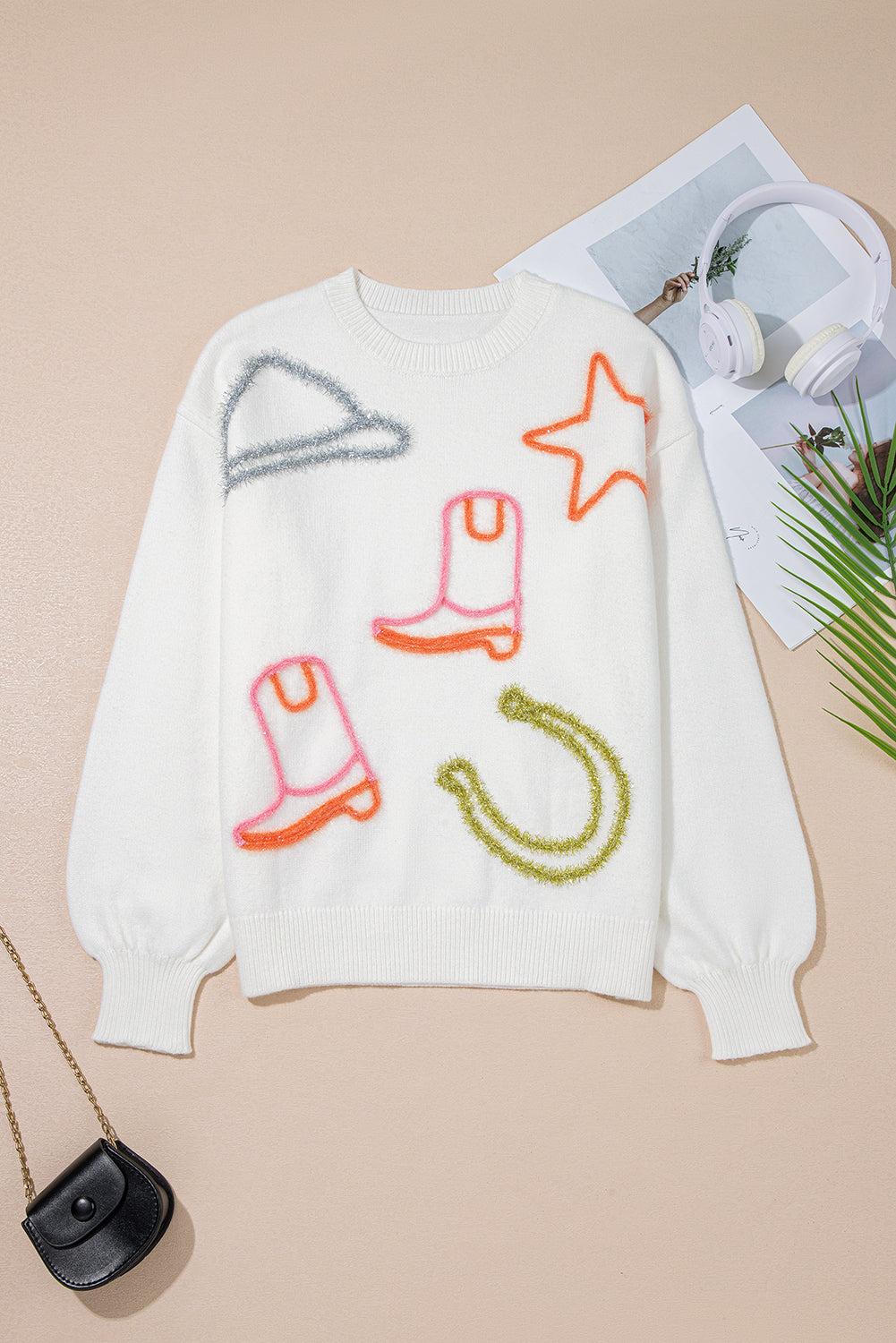 Cowgirl Sparkle Knit Sweater