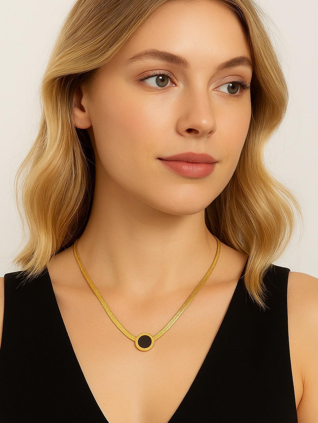 Thick Chain Roman Numeral Necklace