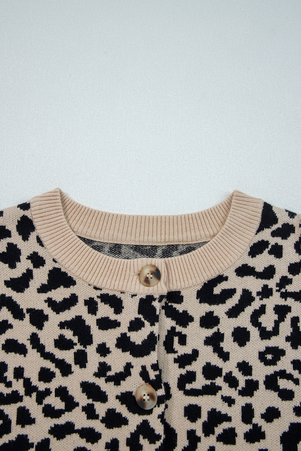 Wild Cozy Leopard Cardigan | Chunky Knit Button-Front Sweater