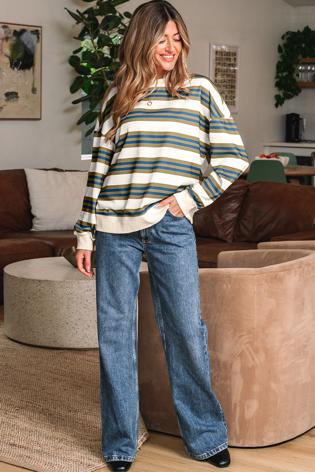Weekend Wanderer Striped Pullover
