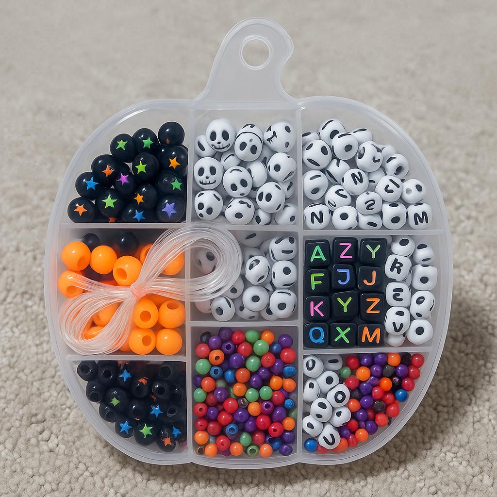 Halloween DIY bracelet making set with case