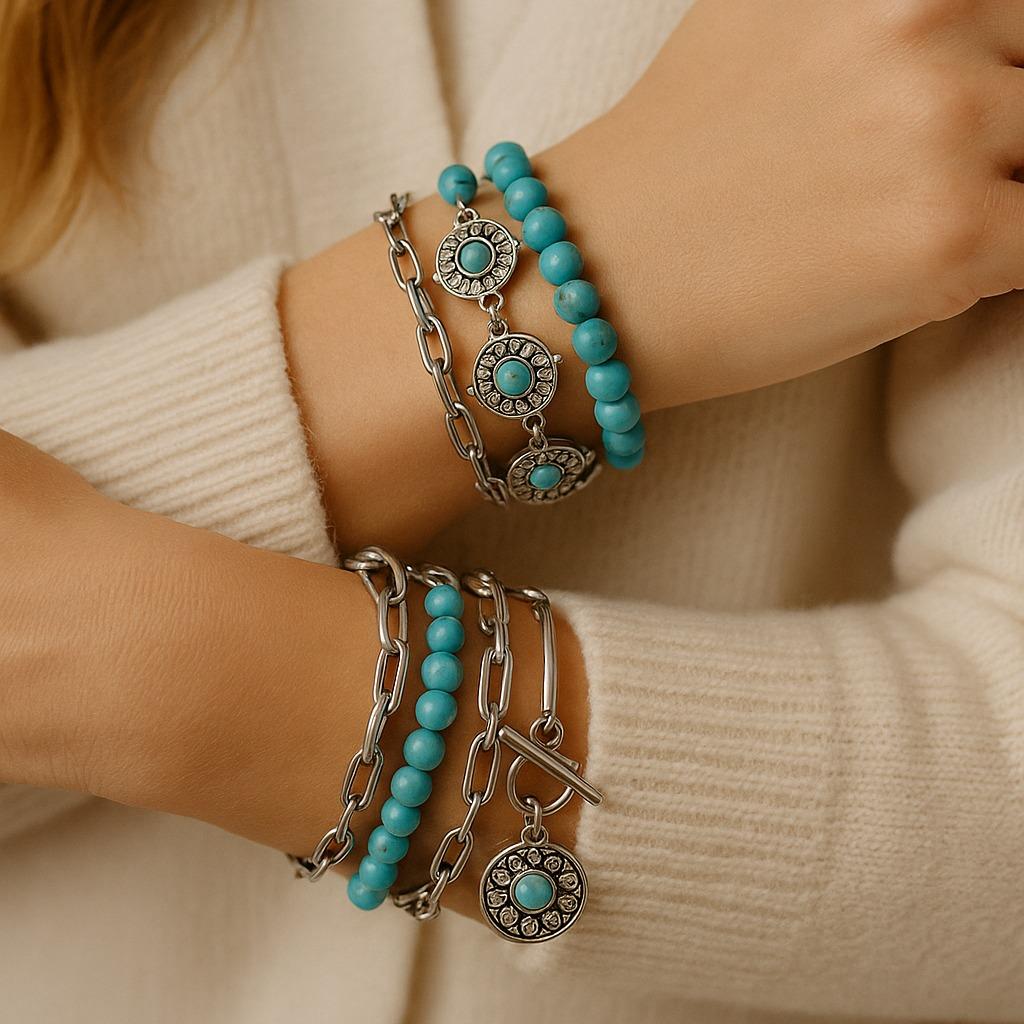 Mandy At The Bay 4 Piece Fashion Bracelet Set